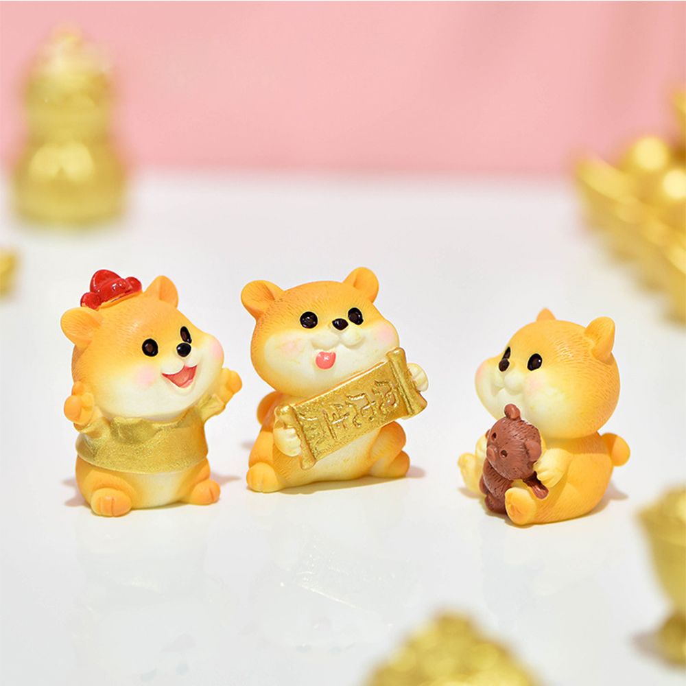 Đồ trang trí chú chó cầu tài lộc năm mới trang trí bàn làm việc