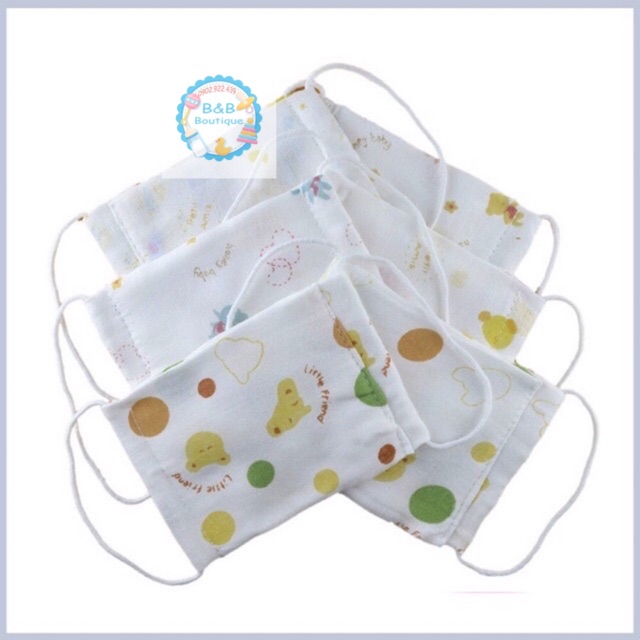 Khẩu Trang Xô Tốt Cho Da Bé 100% Cotton