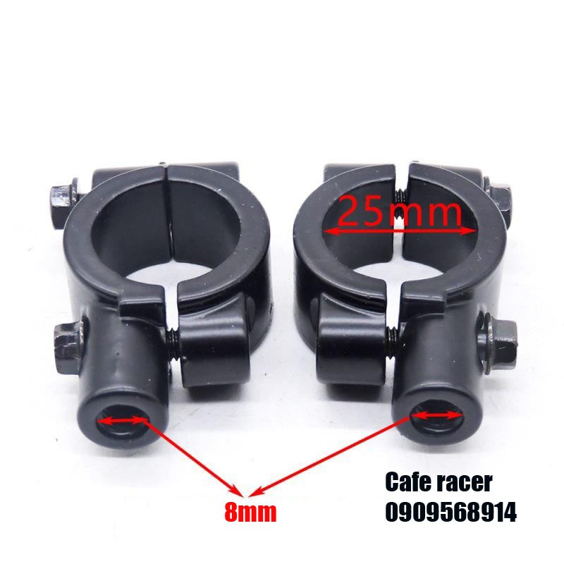 Pat kẹp lắp ghi đông mô tô phi 25mm rebel 300 harley