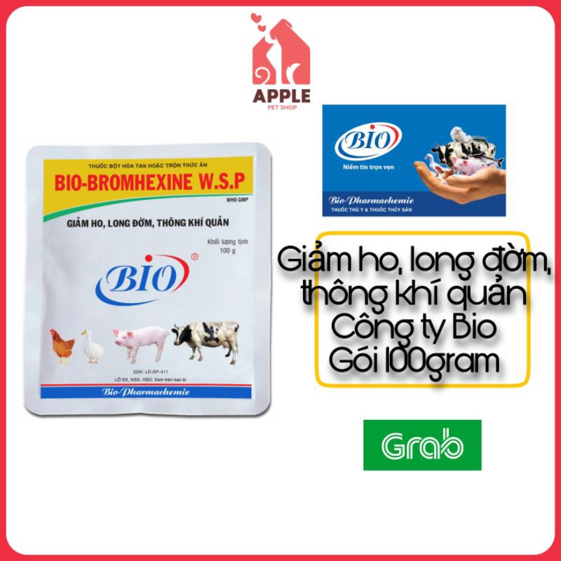 [BIO-BROMHEXINE] [100GR] GIẢM HO, LONG ĐỜM, HỖ TRỢ TỐT KHI BỊ BỆNH HÔ HẤP