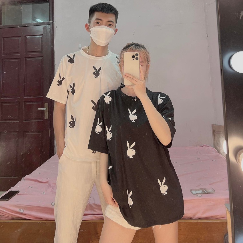 Áo Phông Thỏ Play.me 2 H&H CLOTHES Màu Ảnh Thật T2 Video