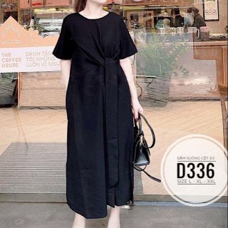 Đầm suông big size cột eo từ 55kg - 90kg