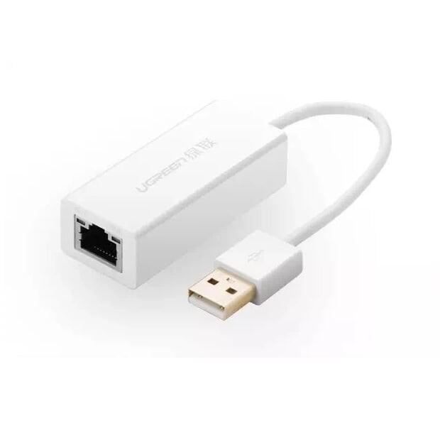 Cáp chuyển đổi USB 2.0 Sang cổng Lan tốc độ 100 Mbps vỏ nhựa UGREEN 20254 20253 CR110