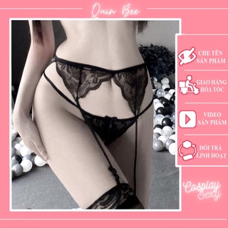 Đồ lót kẹp tất ren sexy giữ tất đùi chống tụt, đai nịt bít tất garter cho nữ QUIN BEE - KT2501