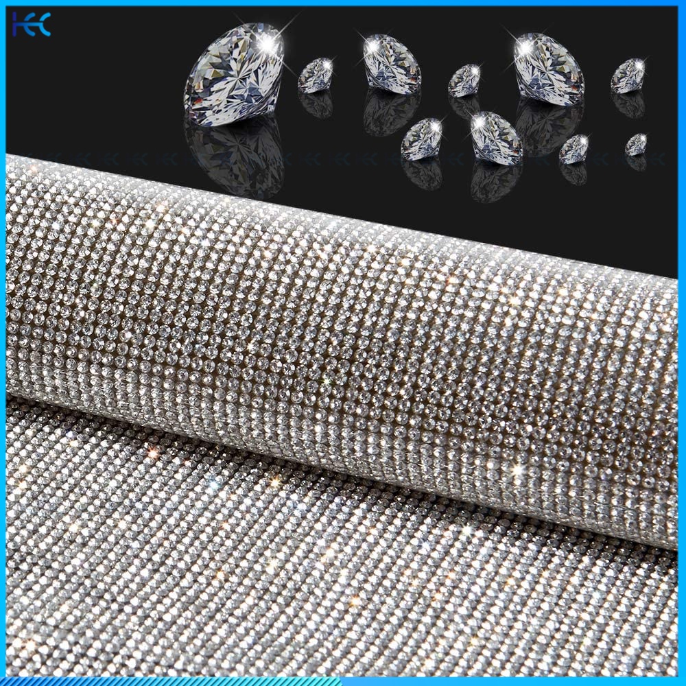 Miếng Dán Hai Mặt Đính Đá Pha Lê Kim Cương Giả 6MM/10*23CM