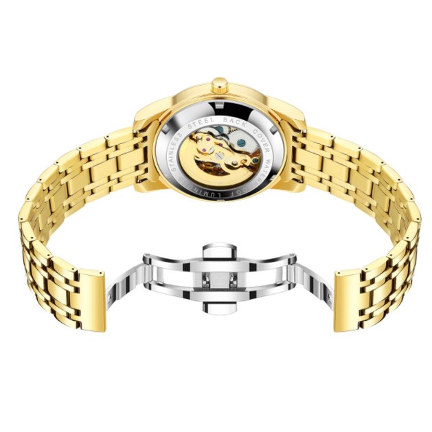 Đồng hồ cơ nam chính hãng tự động automatic cao cấp dây thép không gỉ KIMSDUN K-1971A