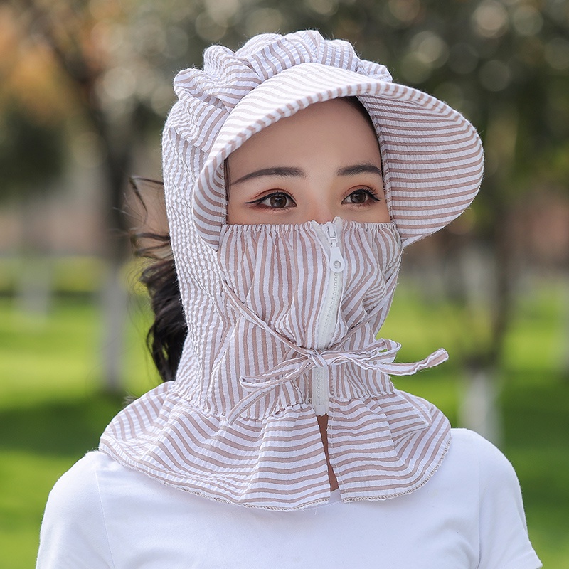 Mũ Chống Nắng Tia Cực Tím Gấp Gọn Tiện Dụng Cho Nữ Đi Xe Đạp