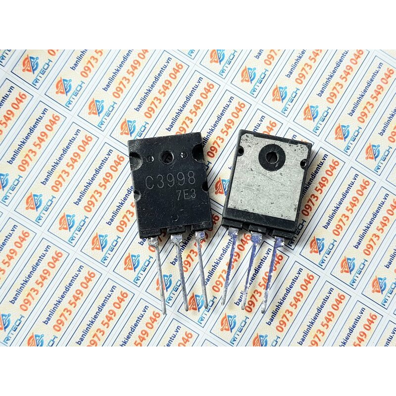 [Combo 2 chiếc] C3998 2SC3998 3998 Transistor NPN 25A 1500V TO-3PL tháo máy chính hãng