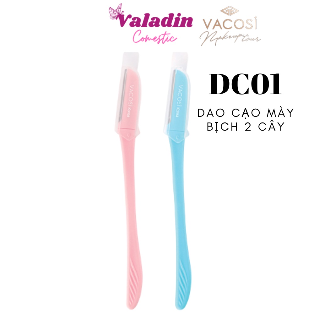 Bịch 2 cây dao cạo chân mày Vacosi DC01