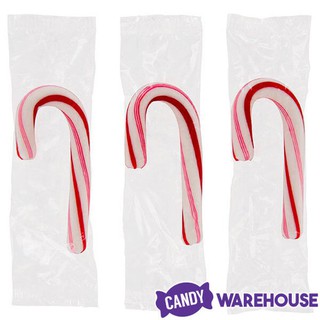 Kẹo Cây Gậy Bạc Hà Mini Brachs Peppermint Candy Canes - Mỹ (Giá bán 1 cây)