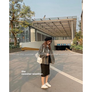 Áo khoác dạ ép cổ bẻ