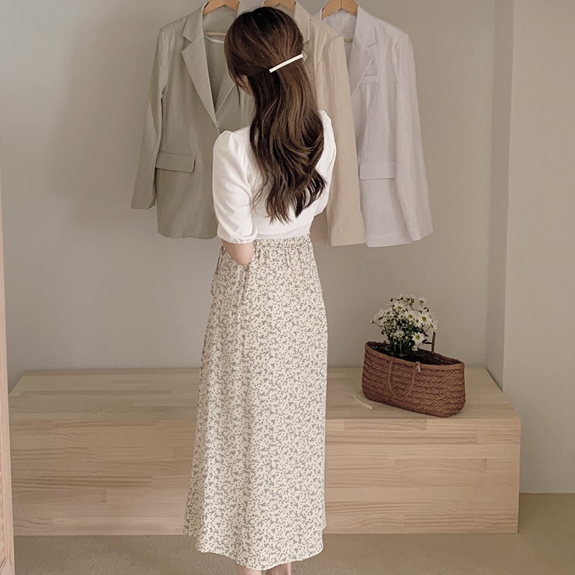 Chân Váy Dài Dáng Chữ A Lưng Cao In Hoa Xinh Xắn Thời Trang 43428 | BigBuy360 - bigbuy360.vn
