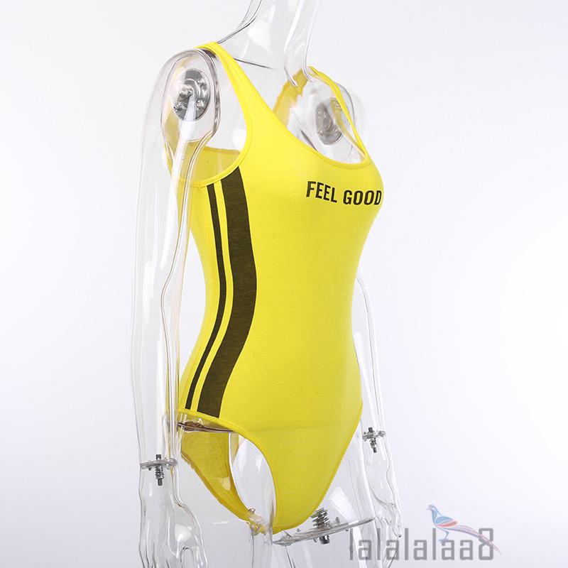 Áo liền quần không tay in chữ thời trang cho nữ | BigBuy360 - bigbuy360.vn