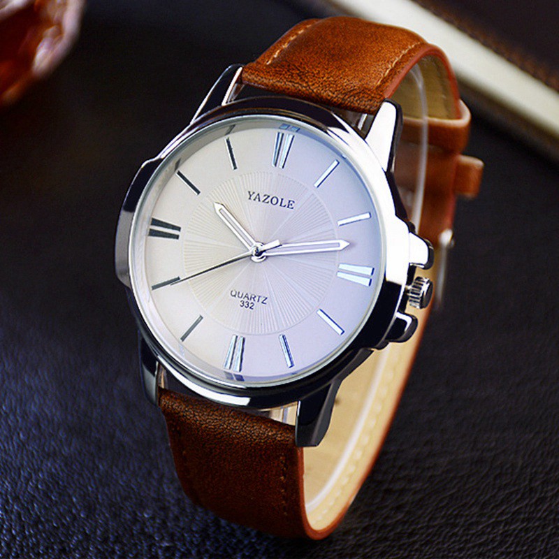 Đồng Hồ Analog Máy Quartz Nam Sang Trọng YAZOLE 332