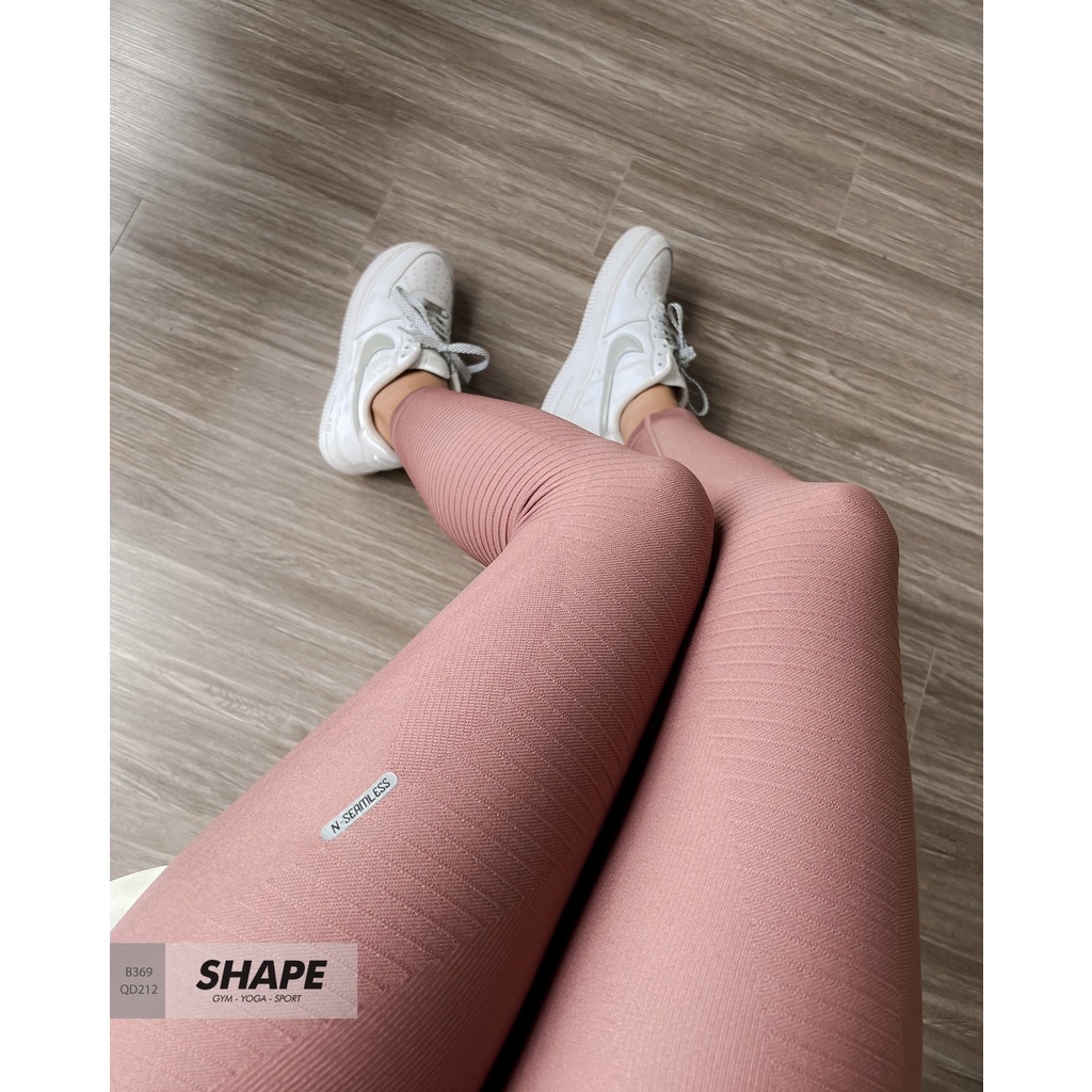 Quần tập gym yoga legging nữ cạp cao nâng mông tôn dáng vải dệt co dãn 4 chiều Na.qi [QD212]