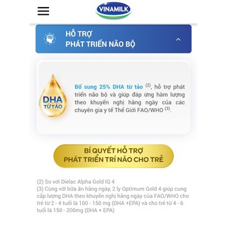 Sữa bột Vinamilk Optimum Gold 4 1450g (2-6 tuổi)
