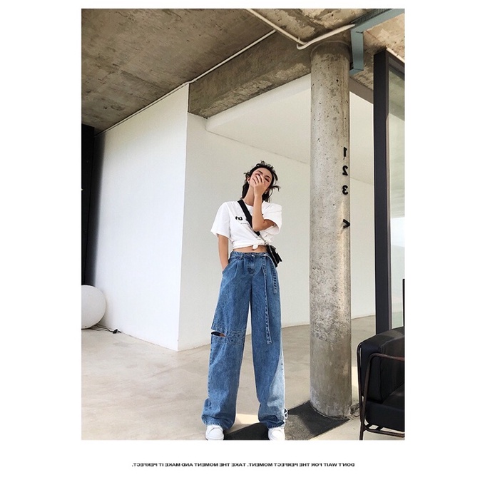 [ẢNH THẬT ĐỘC QUYỀN REPLEI1986] Quần jeans 108 dáng suông, ống rộng | BigBuy360 - bigbuy360.vn