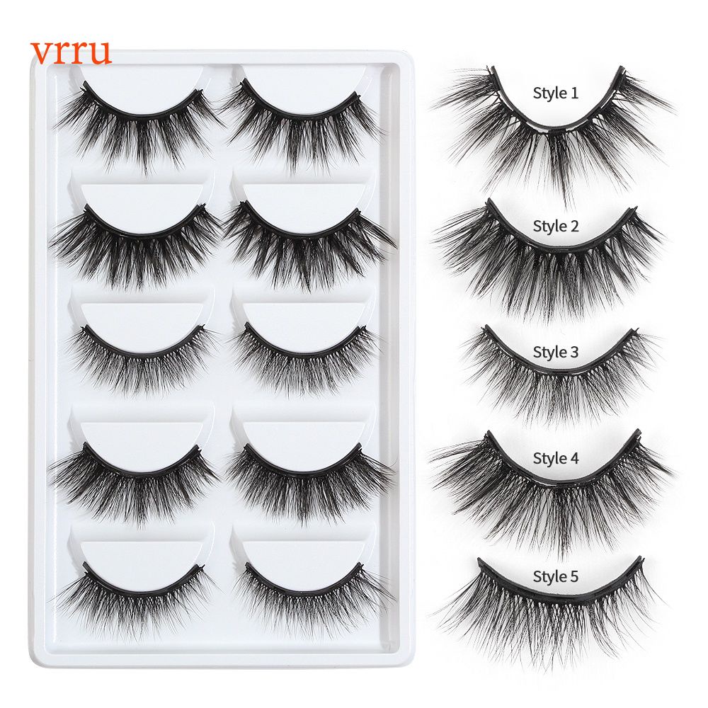 Bộ 5 Cặp Lông Mi Giả Cong Dày Từ Tính | BigBuy360 - bigbuy360.vn