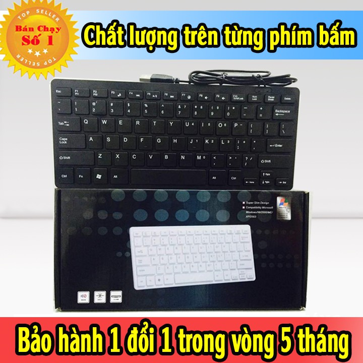 Bàn phím máy tính cho laptop, bàn phím mini có dây, bàn phím máy tính bàn