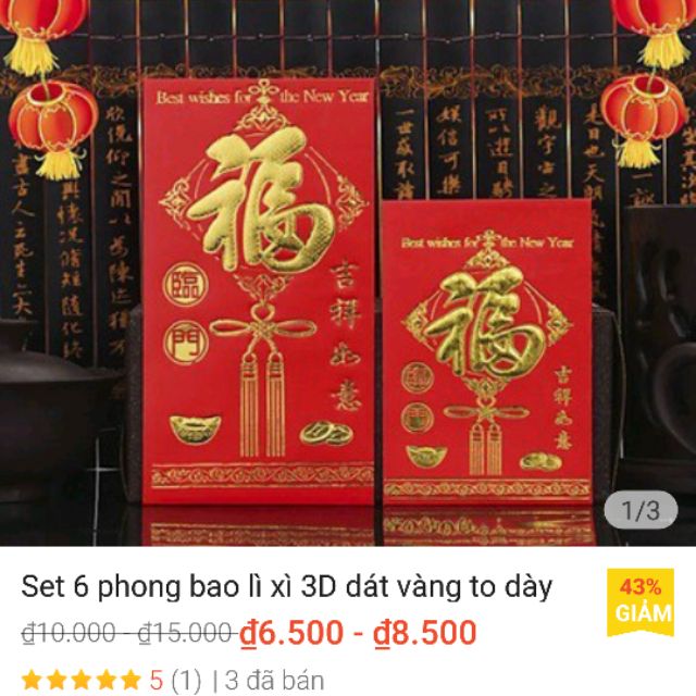 510 phong bao li xi to (85 túi)