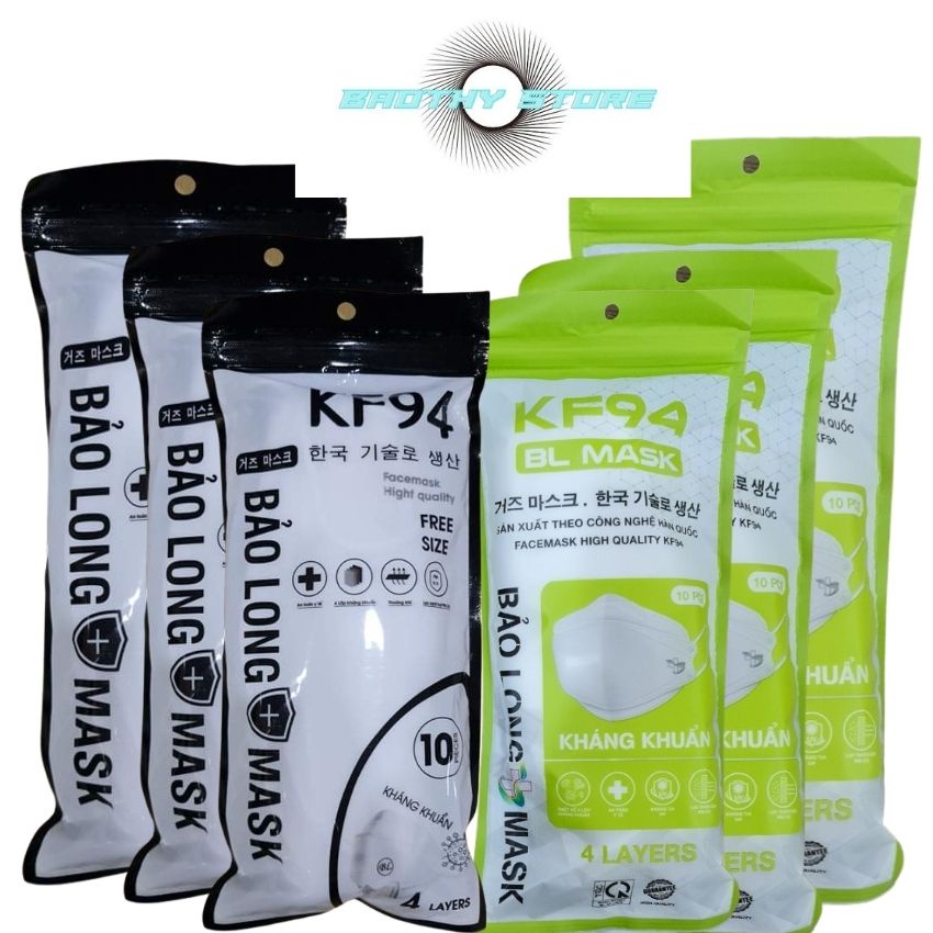 Thùng 300 chiếc khẩu trang KF94 4 lớp Bảo Long kháng khuẩn, chống dịch.