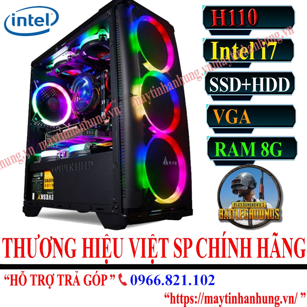 Bộ máy tính để bàn chơi maxsetting Game Intel Core i7 6700 H110 hiệu năng đỉnh cao playing all game