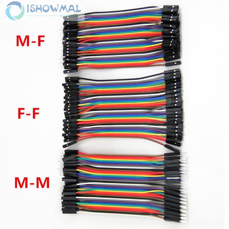 120Pcs Male to Female 11cm Dupont Wire Jumper Cable fits for Arduino Breadboard