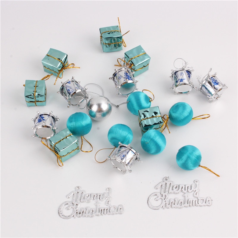 Bộ 24 dụng cụ giáng sinh hình cây thông treo trang trí nhà tiệc giáng sinh