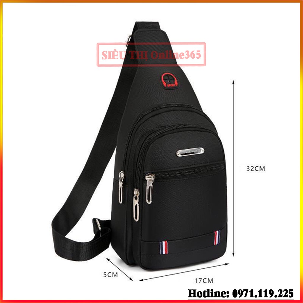Túi Đeo Chéo Nam Thời Trang Canvas Đi Mưa Cao Cấp CN12 | BigBuy360 - bigbuy360.vn