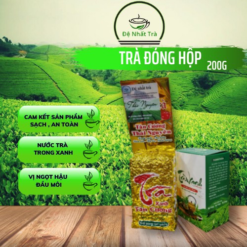 Trà thái Nguyên đóng hộp 200g Chè búp Tân Cương_TN07