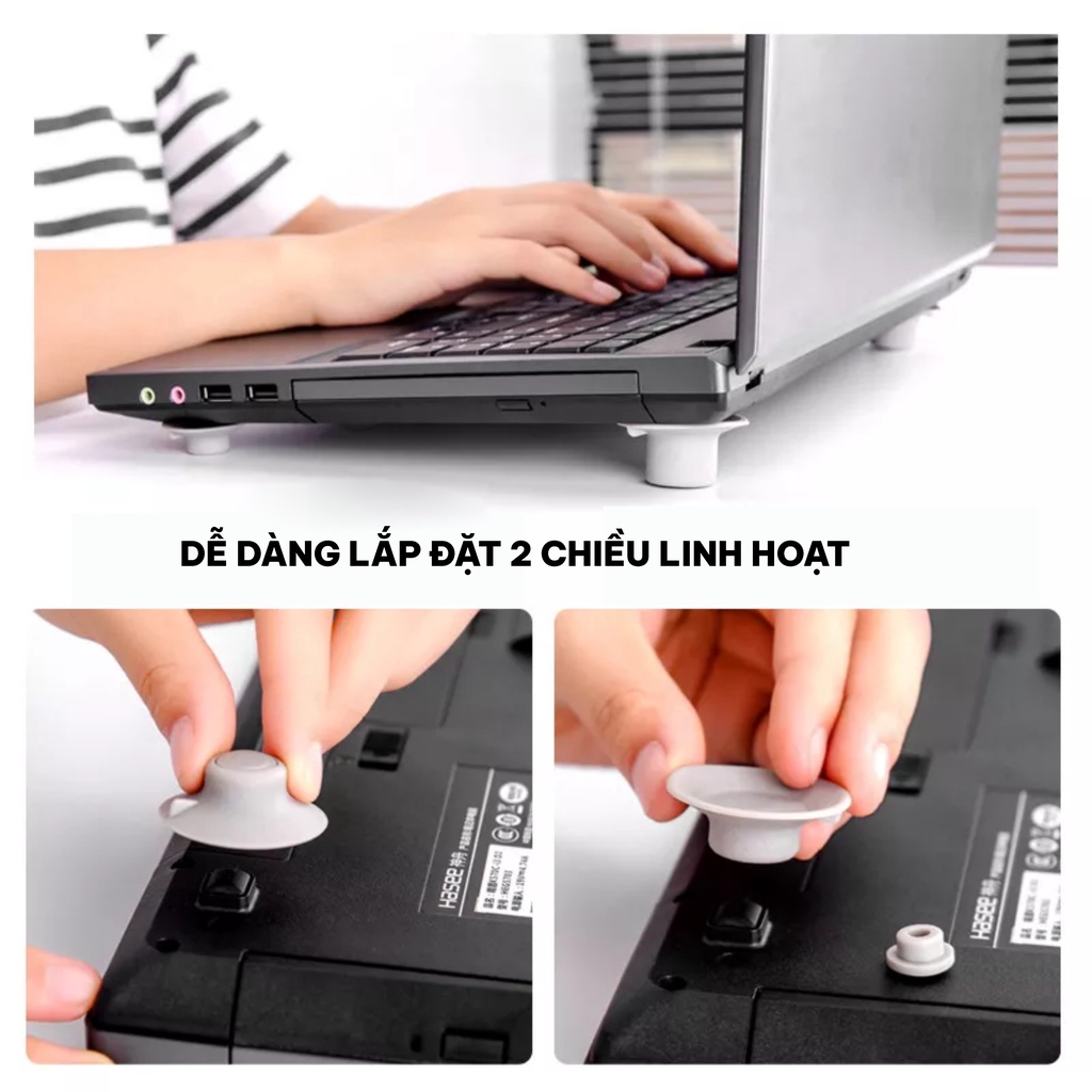 Bộ 4 Chân Đế Tản Nhiệt Cho Laptop Notebook