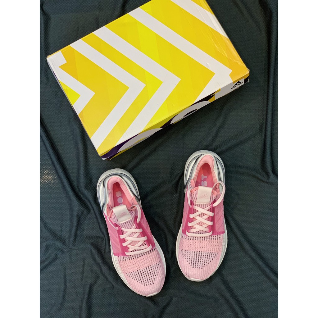 Giày nữ Ultra Boost 2019 nhẹ bền êm gym thể thao thời trang (hồng)