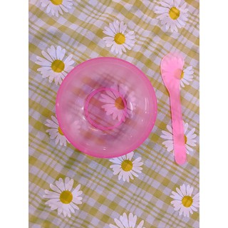Combo bộ bát trộn spa gồm bát + thìa trộn