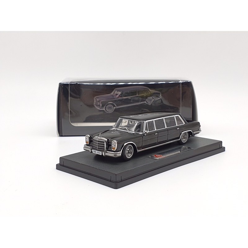 Xe Mô Hình Mercedes-Benz Pullman W100 1:64 YuanLi ( Đen )