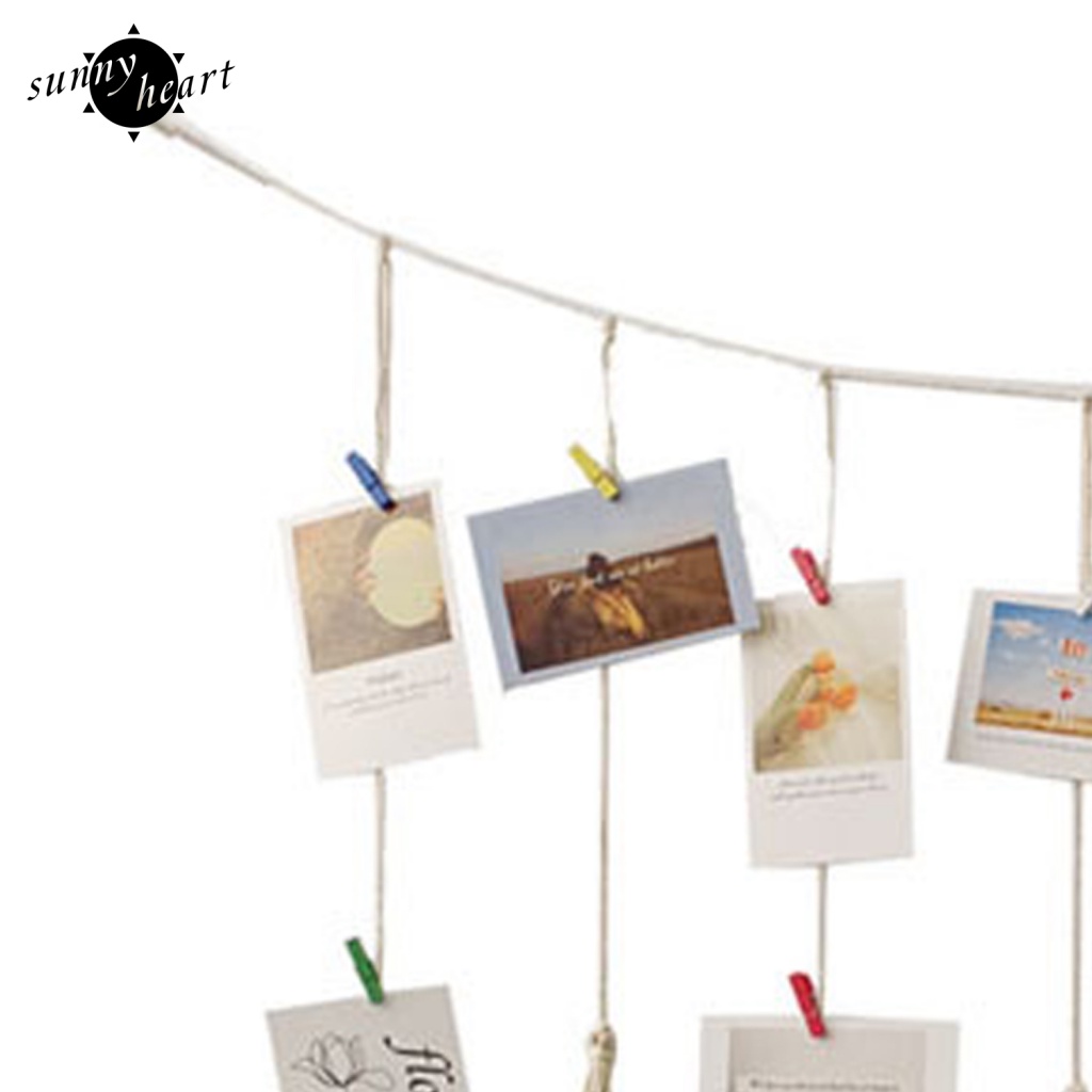 Khung Treo Ảnh Bằng Cotton Có Kẹp Gắn Trang Trí Nhà