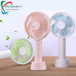 [HOT] Quạt Cầm Tay 4 Cánh Pin Sạc Có Đế Để Bàn (quạt bảo thanh)