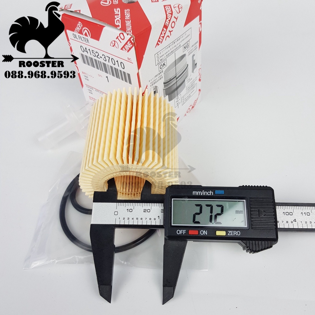Lọc nhớt (lọc dầu) động cơ xe Toyota Corolla Altis,  Scion, Matrix, Prius (Mã: 0415237010, 04152YZZA6)