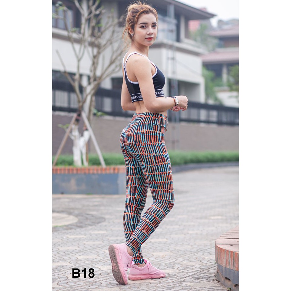 Quần Legging nữ họa tiết, co giãn 4 chiều tập gym/yoga thoải mái, không bai xù, tôn dáng chuẩn đẹp! | BigBuy360 - bigbuy360.vn