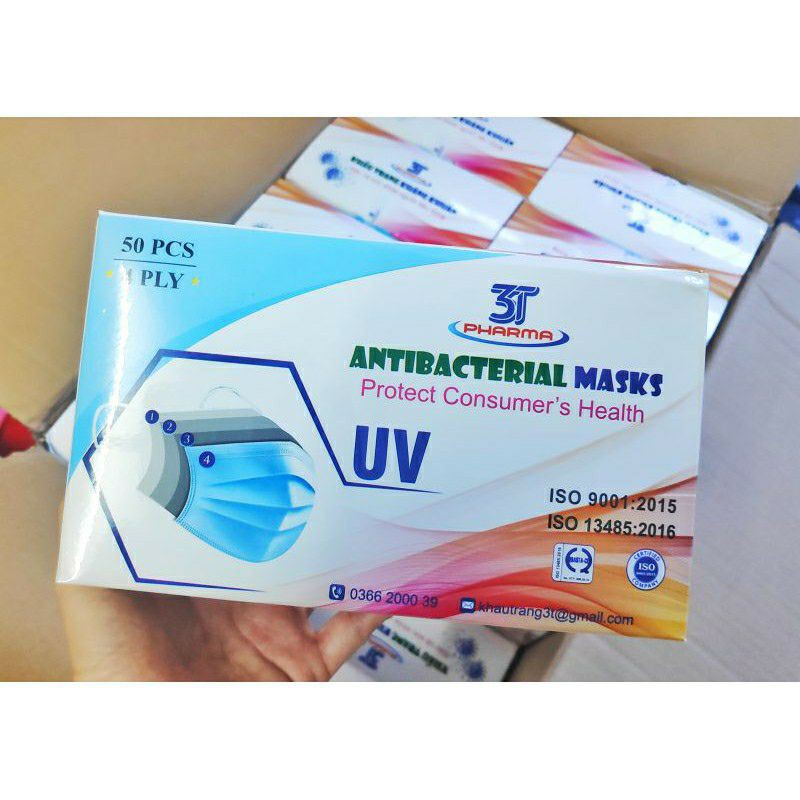 Khẩu trang y tế 3T pharma 4 lớp