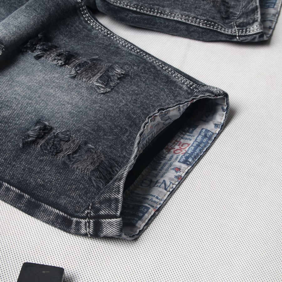QUẦN Short Jean Nam cotton phong cách trẻ trung hiện đại thoáng mát QS03