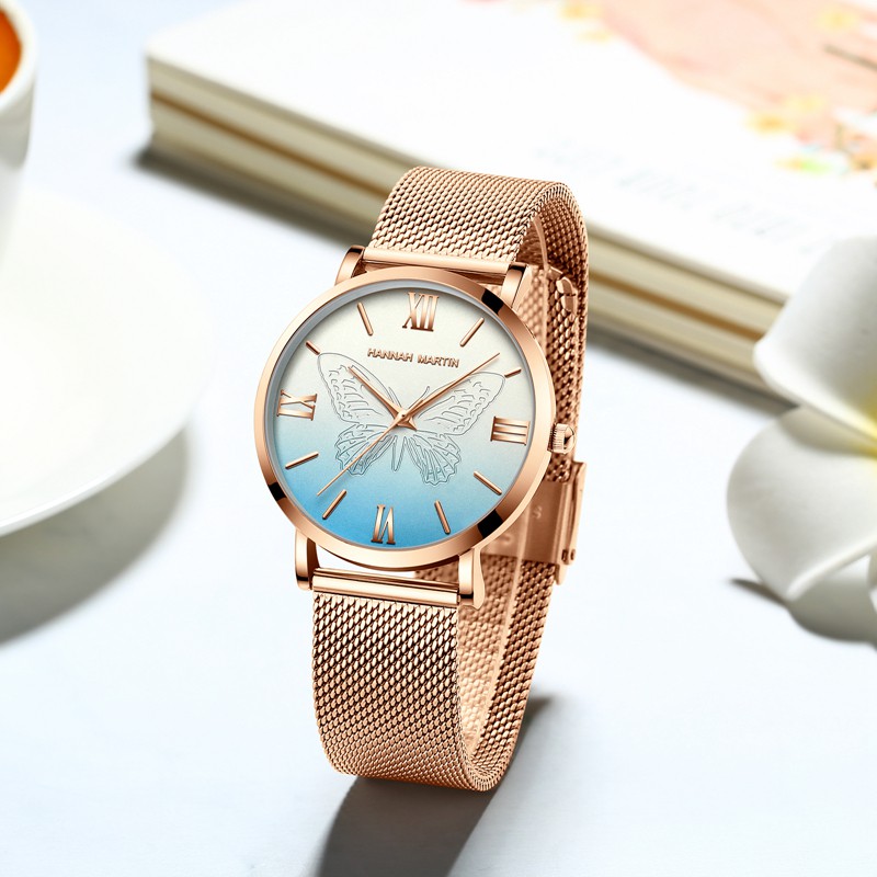 Đồng hồ nữ HANNAH MARTIN chính hãng - Model HM-13620 - dây thép không gỉ - bảo hà | BigBuy360 - bigbuy360.vn