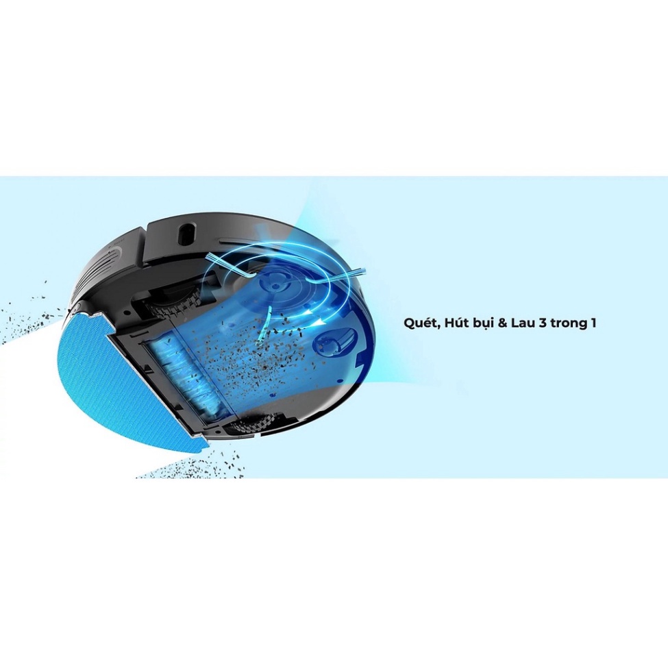 NEABOT N2 PLUS Quốc tế - Robot tự đổ rác hút bụi lau nhà bản quốc tế màu đen