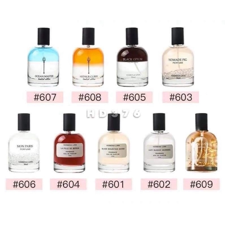 Nước Hoa Unisex Verbena Linn Fragrance Eau De Parfum, Nước hoa nam nữ lưu hương lâu 50ml - Trang Trần Cosmetics
