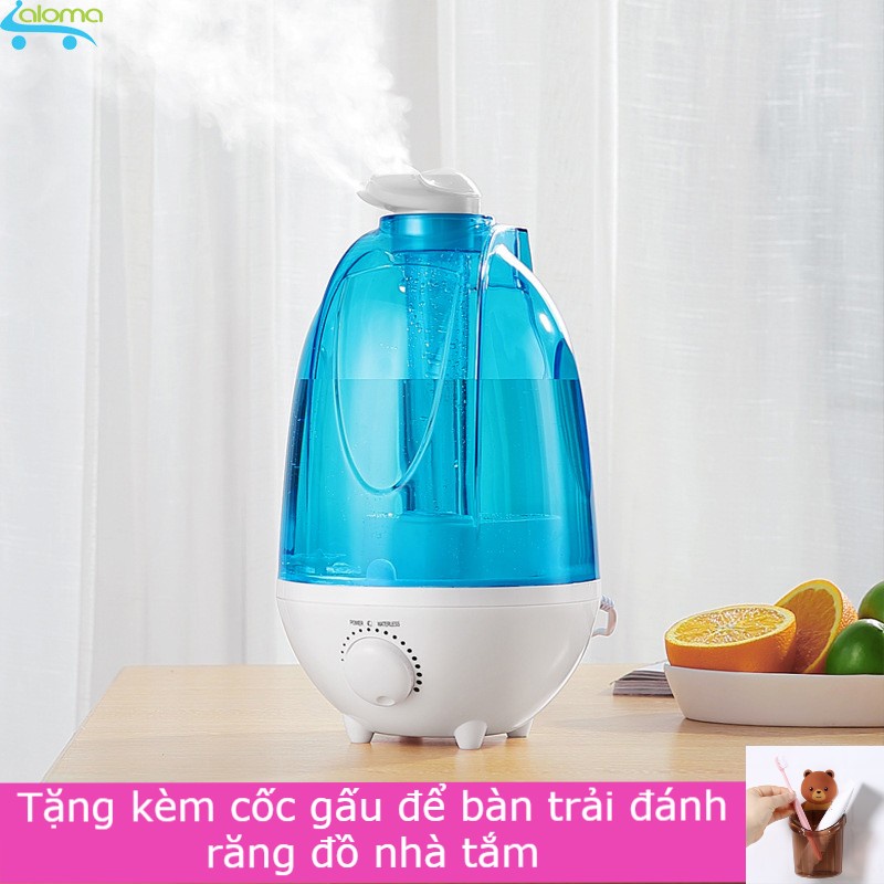 Máy phun sương tạo ẩm, làm mát không khí khếch tán tinh dầu Connie J205 4L(tặng cốc con gấu cute)