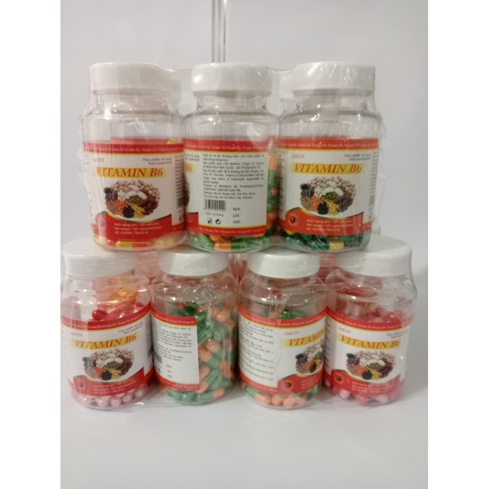 VITAMIN B 6 Chai 100 viên