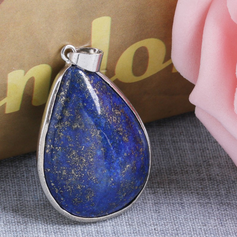 Dây Chuyền Mặt Đá Lapis Lazuli 1.42x1.02 "Cho Nữ