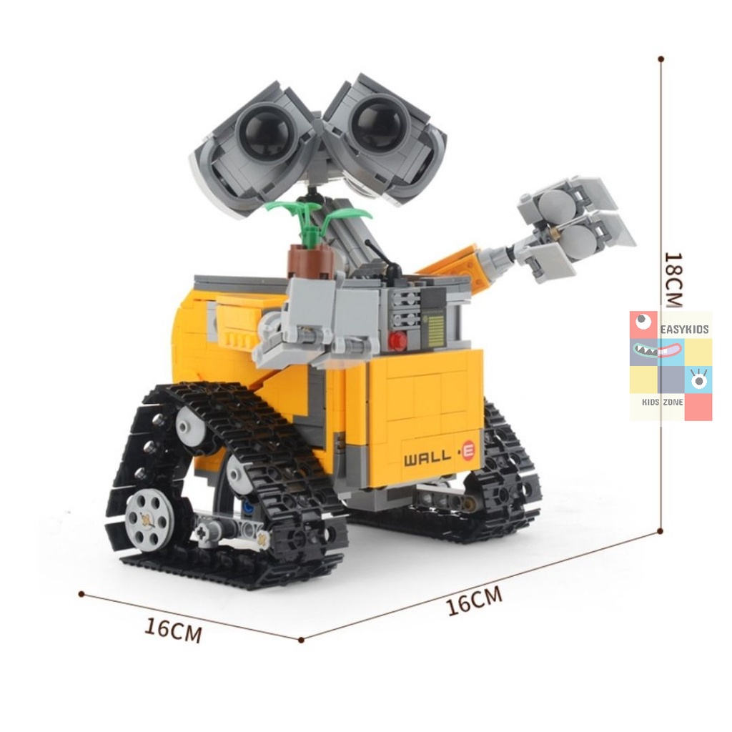 Wall E, Bộ đồ chơi xếp hình Robot, người máy Wall E