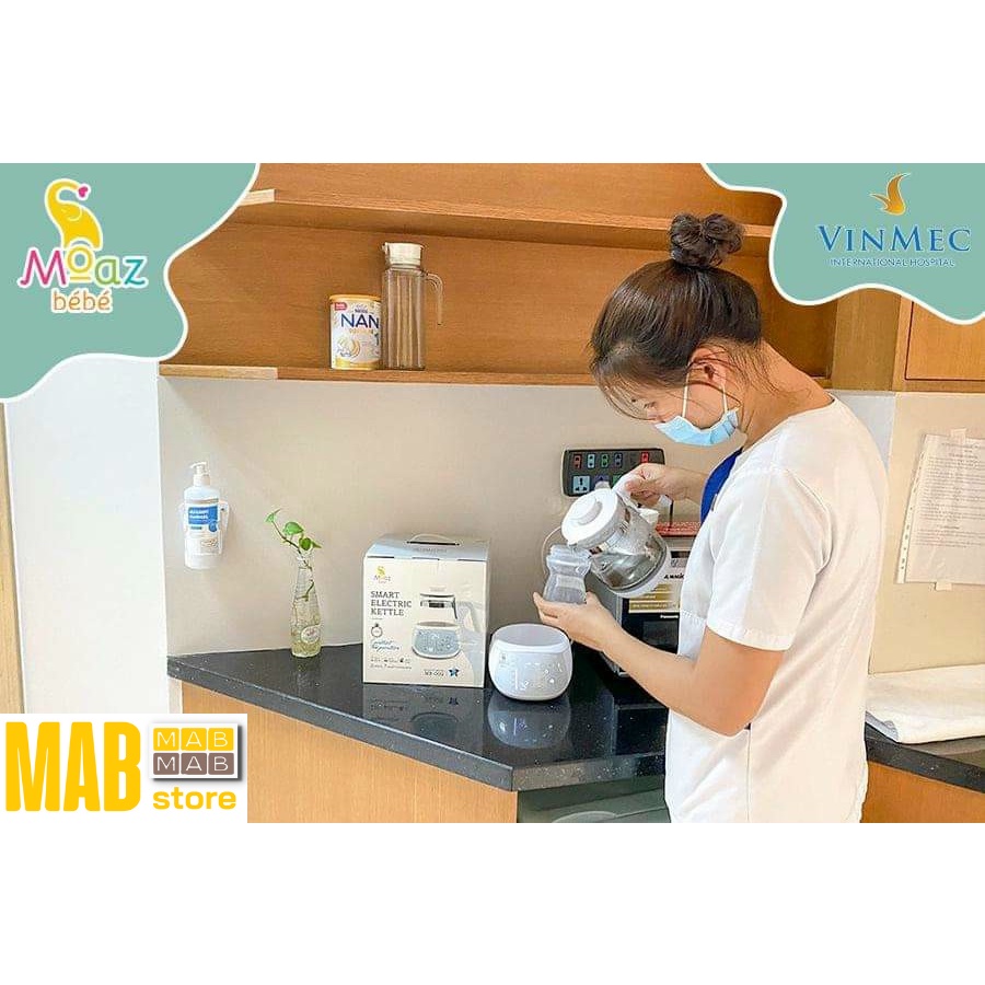 Máy đun nước pha sữa điều chỉnh nhiệt độ, khử clo Moaz bebe MB002, MB055