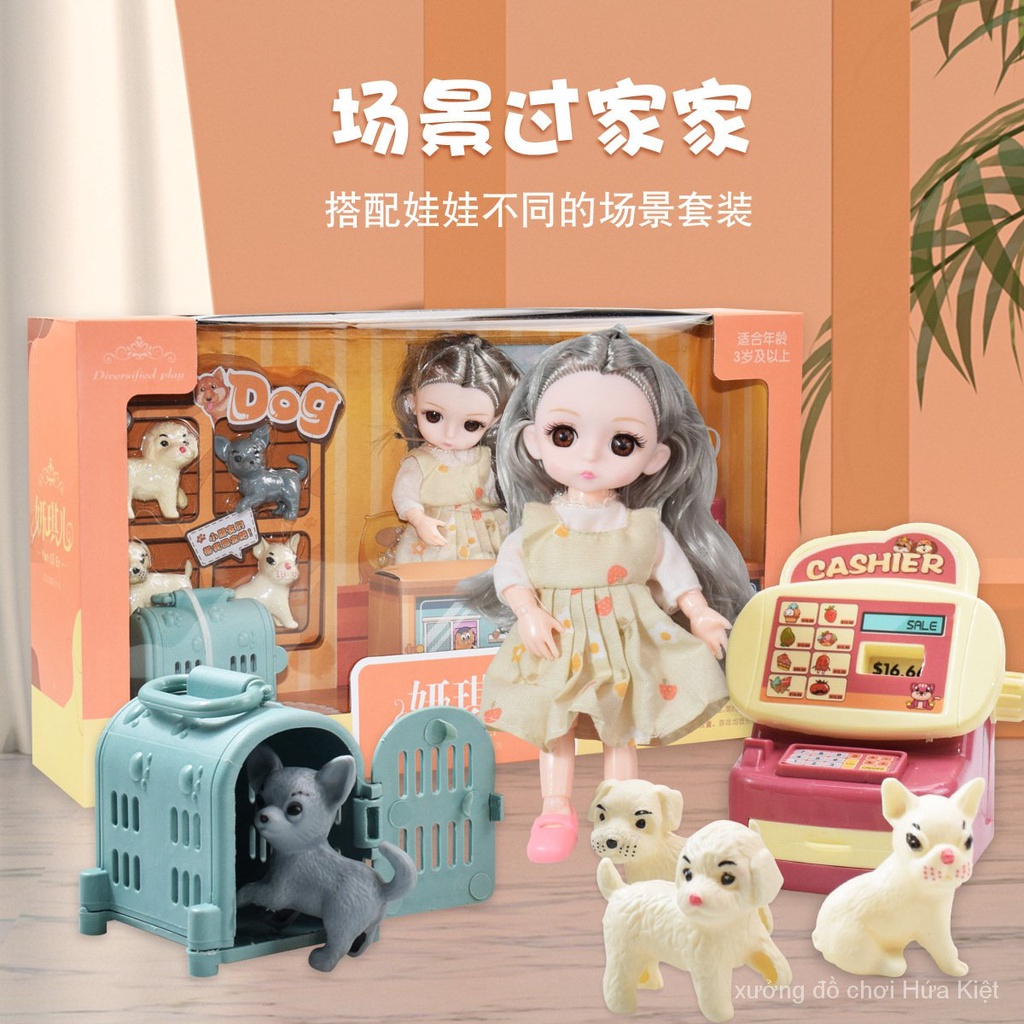 Cảnh Mô Phỏng Bộ Búp Bê Bobby Hộp Quà Công Chúa Bộ Đồ Chơi Cô Gái Chơi Đồ Chơi Lớn