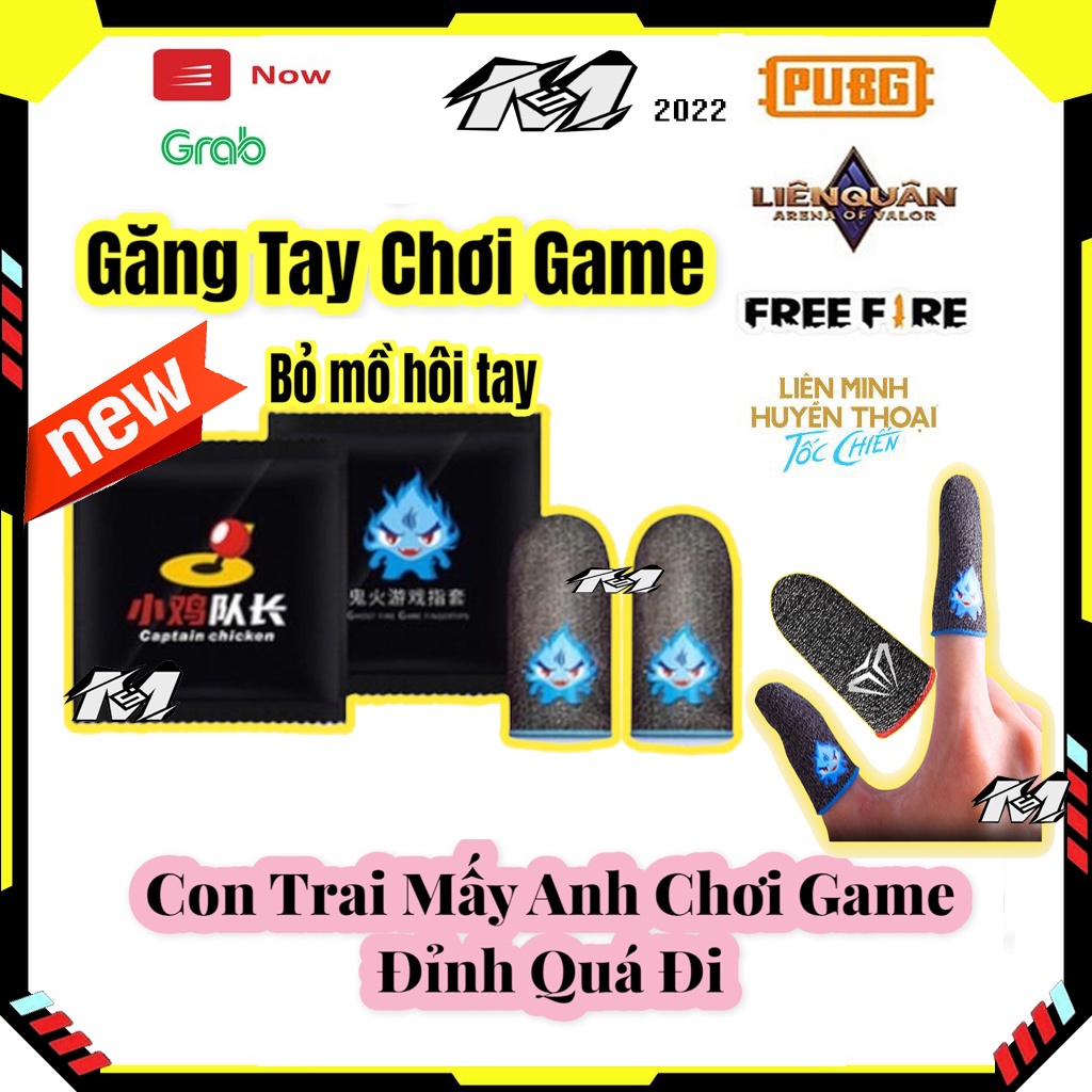 🆔Bao tay chơi game siêu nhạy Blue Fire-Lửa xanh phát sáng, Găng tay chơi game ff, liên quân mobile, pubg, chống mồ hôi.